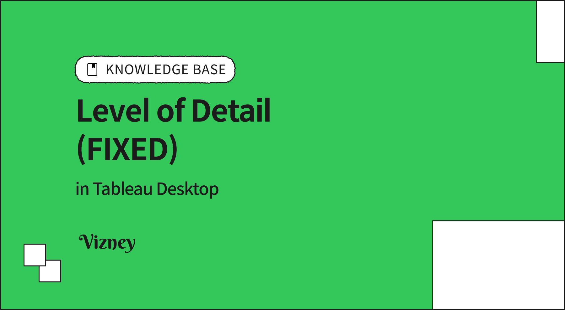 태블로에서 FIXED 세부 수준 식(LOD) 이해하기